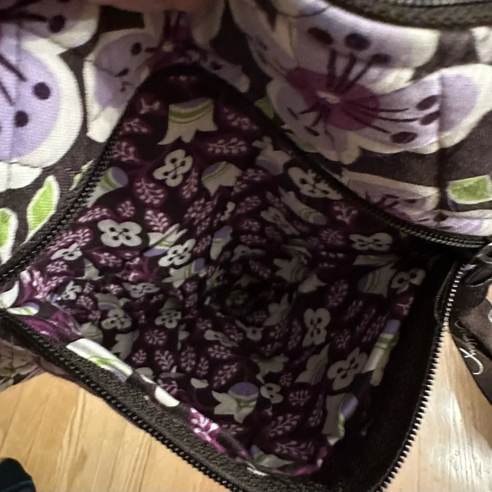 Retired Vera Bradley Hipster Crossbody in Plum Petals